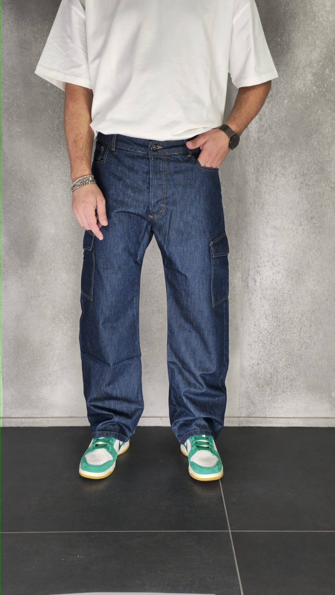 Jeans Rem - Cargo Blu Chiaro